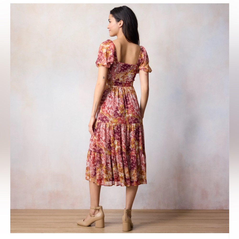 Lauren Conrad Floral Midi Dress